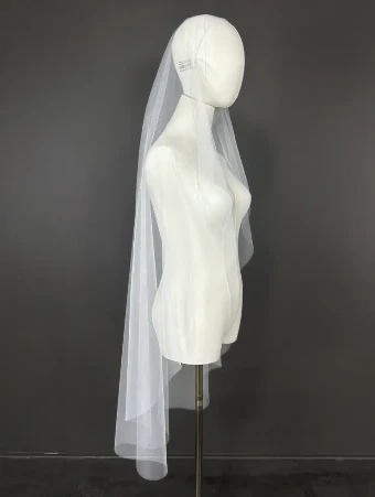 Sara Gabriel Headpieces Mary Veil #1 White thumbnail