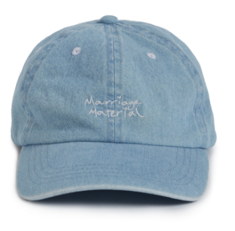 Bridemerch Marriage Material Dadhat by BRIDEMERCH #0 default Vintage Denim thumbnail