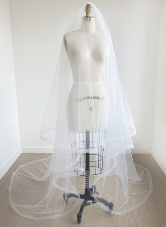 Sara Gabriel Headpieces Phoebe Veil by Sara Gabriel #1 default White thumbnail