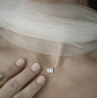 A.B. Ellie Bezel Duo Pendant Necklace #0 default Gold thumbnail