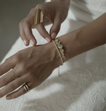 A.B. Ellie Bezel Gold Bolo Bracelet by A B Ellie / HDWR #1 default Gold thumbnail