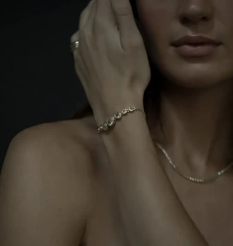 A.B. Ellie Bezel Gold Bolo Bracelet #0 default Gold thumbnail