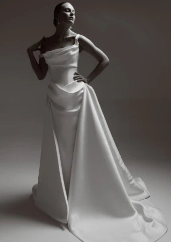 House of Renhue Loren Overskirt by House Of Renhue #1 Silk White thumbnail