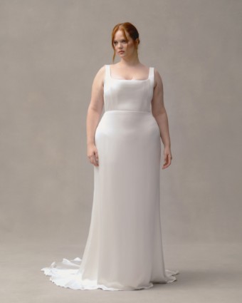 Alexandra Grecco Colette Stretch Satin Crepe Curvy by Alexandra Grecco #0 default Off White thumbnail