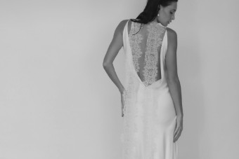 A.B. Ellie Lace Necktie (wide) #2 Light Ivory thumbnail