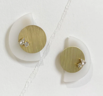 Hushed Commotion Kenzie earring - sample for sale - #0 default Gold thumbnail