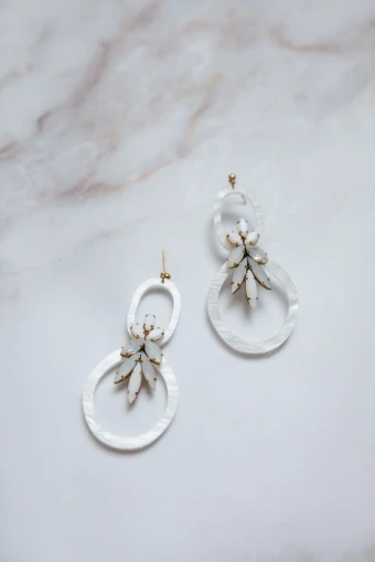 Hushed Commotion Magdalena Hoop in Mother of Pearl - sample for sale - #0 default Pearl thumbnail