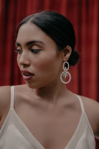 Hushed Commotion Magdalena Hoop in Mother of Pearl - sample for sale - #1 default Pearl thumbnail