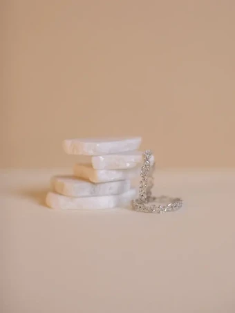 Hushed Commotion Monroe earring - sample for sale - #2 Champagne/Silver thumbnail