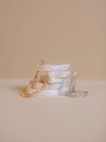 Hushed Commotion Monroe earring - sample for sale - #0 default Champagne/Silver thumbnail