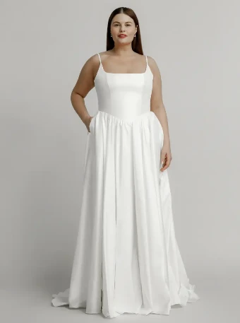 Aesling Amelie Basque (taffeta / Curvy) #0 default Off White thumbnail