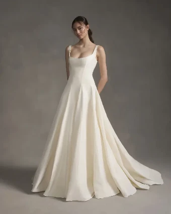 Alexandra Grecco Claude (silk shantung) #1 Off White thumbnail