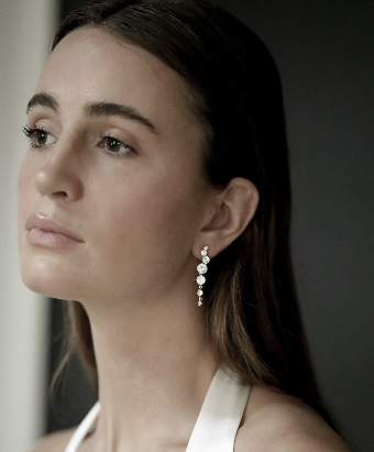 A.B. Ellie Crystal Cluster Drop Earring #2 default Gold thumbnail