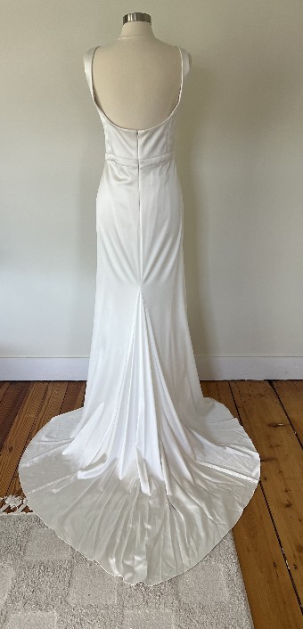 Alexandra Grecco Sale Colette Stretch Satin Crepe Curvy #6 default Off White thumbnail