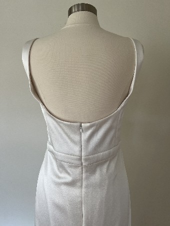 Alexandra Grecco Sale Colette Stretch Satin Crepe Curvy #5 Off White thumbnail