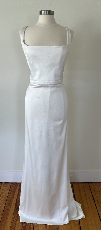 Alexandra Grecco Sale Colette Stretch Satin Crepe Curvy #3 Off White thumbnail