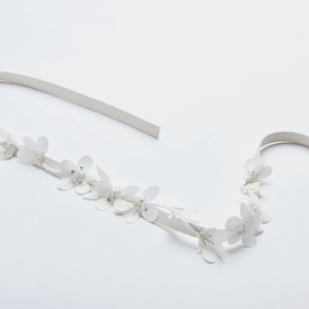 Alexandra Grecco Floral Leather Belt #0 default Off White thumbnail