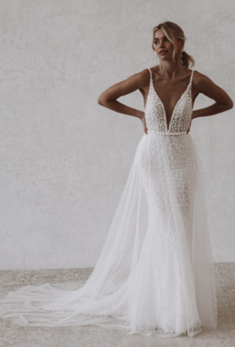 Made With Love Sheer Overskirt by Made with Love #0 default Ivory thumbnail