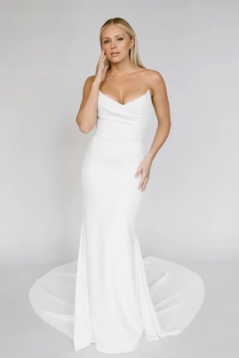 Alyssa Kristin Bianca sleeveless by Alyssa Kristin (sampled: plain skirt) #1 Natural White thumbnail
