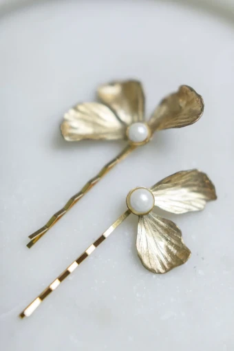 Hushed Commotion Liv Hair Pins #1 Gold/Silver thumbnail