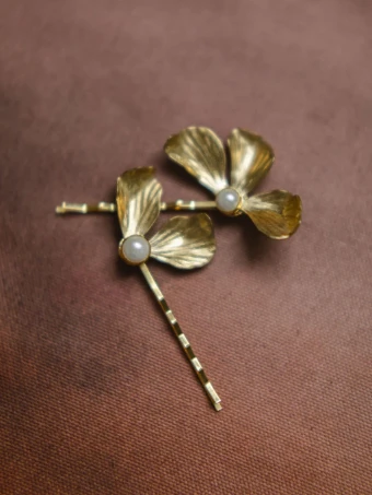 Hushed Commotion Liv Hair Pins #0 default Gold/Silver thumbnail