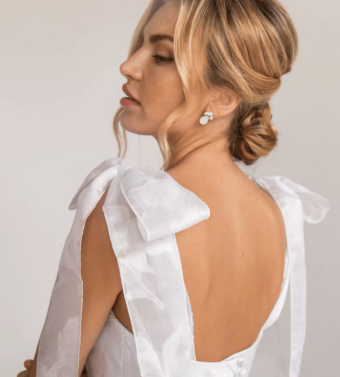Rebecca Schoneveld Giselle Bow #0 default Natural White thumbnail