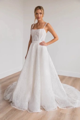 Rebecca Schoneveld McKenzie Overskirt #0 default Light Ivory thumbnail