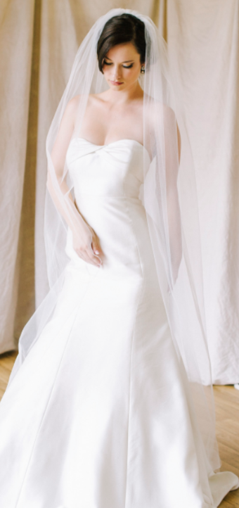 Sara Gabriel Headpieces Lauren Veil by Sara Gabriel #0 default White thumbnail