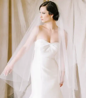 Sara Gabriel Headpieces Erica Veil #0 default White thumbnail