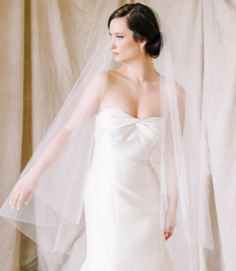 Sara Gabriel Headpieces Erica Veil by Sara Gabriel (shimmer) #0 default White thumbnail