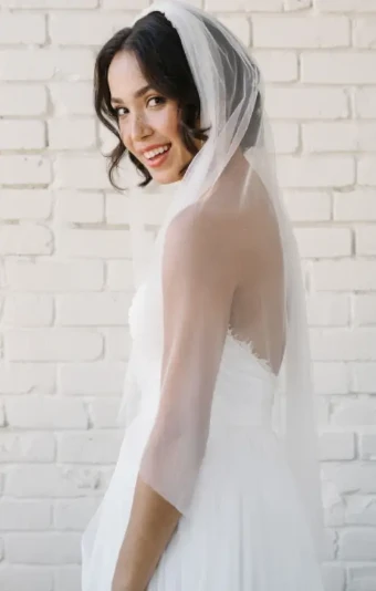Sara Gabriel Headpieces Donna Veil #0 default White Diamond White thumbnail