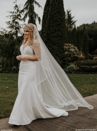 Sara Gabriel Headpieces Julianne Veil #4 White thumbnail