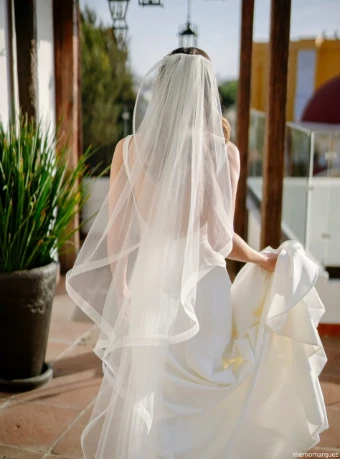 Sara Gabriel Headpieces Julianne Veil #3 White thumbnail