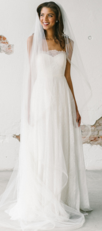 Sara Gabriel Headpieces Julianne Veil by Sara Gabriel (110 in) #0 default White Diamond White thumbnail
