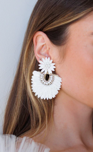 Untamed Petals Dubai Earrings #0 default White thumbnail