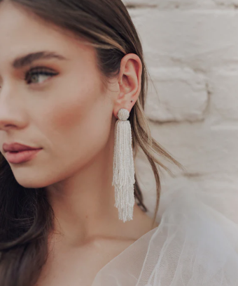 Untamed Petals Eifel Tassel Earring #0 default Silver thumbnail