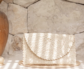 Village Thrive Rattan Clutch #0 default Blonde thumbnail