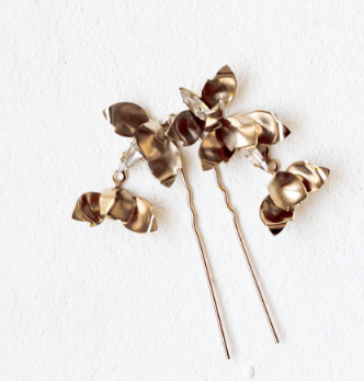 A.B. Ellie Botanical Hairpin #0 default Gold thumbnail