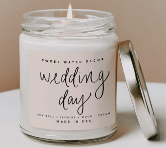 Sweet Water Decor Wedding Day Soy Candle #0 default White thumbnail
