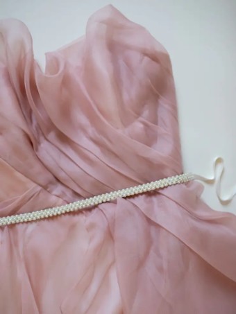 Hushed Commotion Ellie Delicate Pearl Sash by Hushed Commotion #1 default Gold/Silver thumbnail