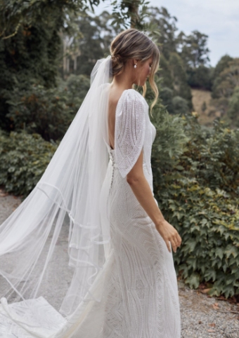 Anna Campbell Finley Veil by Anna Campbell #0 default Ivory thumbnail