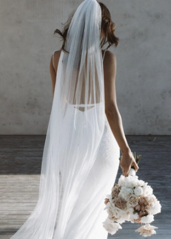 Made With Love Holly Veil #0 default Ivory thumbnail