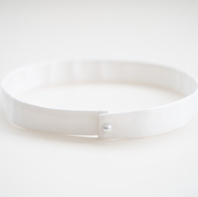 Alexandra Grecco Satin Belt 1 inch #0 default Off White thumbnail