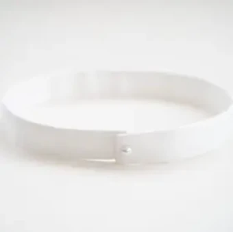Alexandra Grecco Satin Belt 1 inch #0 default Off White thumbnail