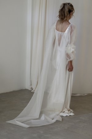 A.B. Ellie Organza Cape #1 default Off White thumbnail