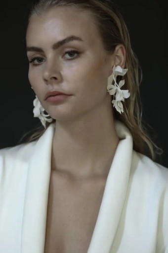 A.B. Ellie Mini Nora Tier Earring #0 default Off White thumbnail