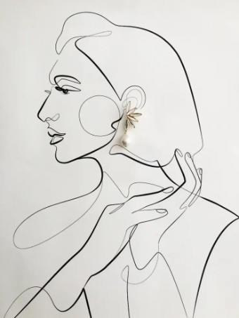 Hushed Commotion Perry Earrings #2 Gold/Silver thumbnail