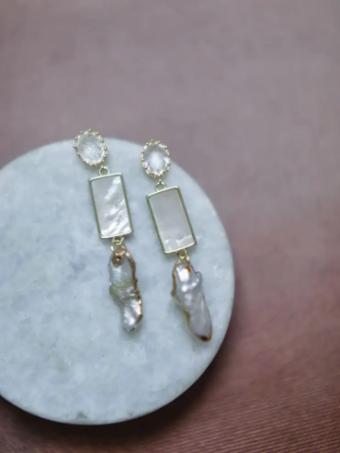 Hushed Commotion Christy Earring #1 default Pearl thumbnail