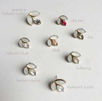 Hushed Commotion Erin Earrings by Hushed Commotion #0 default Heirloom Crystal thumbnail