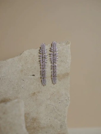 Hushed Commotion Maverick earring by Hushed Commotion #1 Champagne/Silver thumbnail
